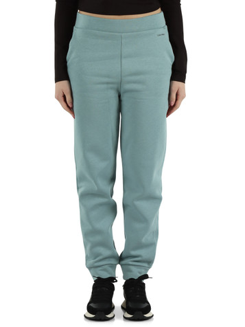 VERDE ACQUA | Pantaloni sportivi in cotone felpato con scritta logo