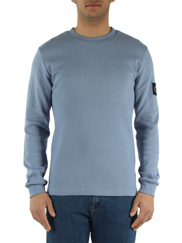 CARTA DA ZUCCHERO | T-shirt maniche lunghe in cotone con patch logo