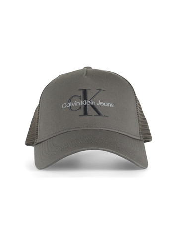 GRIGIO | Cappello in cotone con inserto in rete