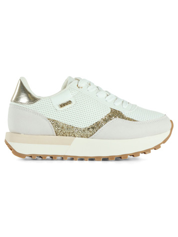 BIANCO | Sneakers EVELYN 915 con inserti glitterati