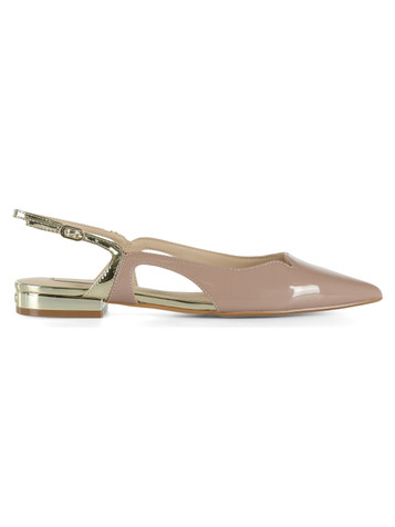 NUDE | Sling back effetto vernice VIVIEN 07