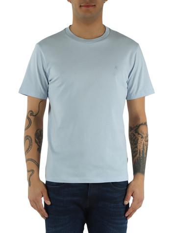 CELESTE | T-shirt in cotone con stampa logo a rilievo