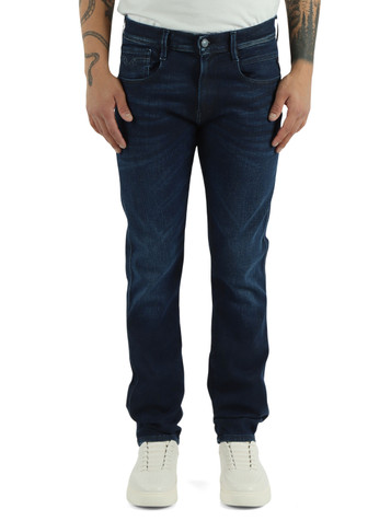 BLU SCURO | Pantalone jeans cinque tasche ANBASS slim fit Hyperflex Matrix