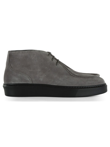 GRIGIO | Stivaletto stringato in suede