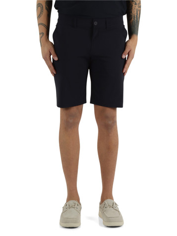 BLU SCURO | Bermuda in tessuto tecnico stretch GIORGIO LESCADA