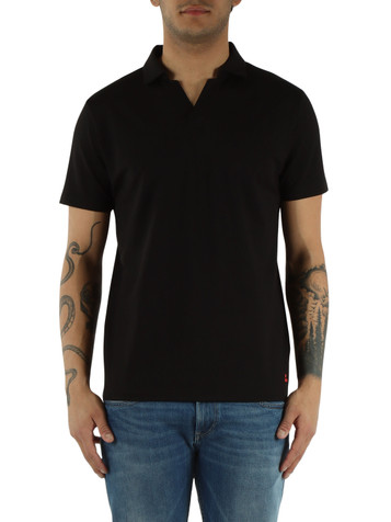 NERO | Polo in misto cotone e seta NEW HELGO