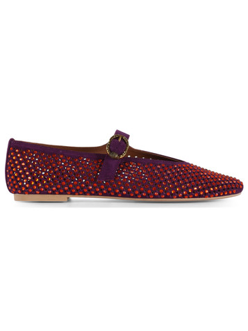 VIOLA | Ballerine in suede con strass MYFAIR