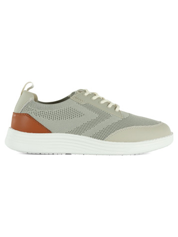 BIANCO | Sneakers in pelle e tessuto RIVA 12