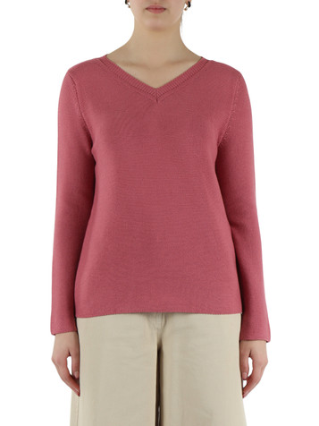 ROSA | Maglia collo a V in cotone AGO