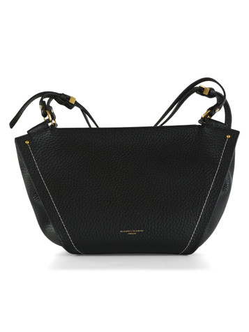 NERO | Borsa a spalla in pelle martellata BLOOM