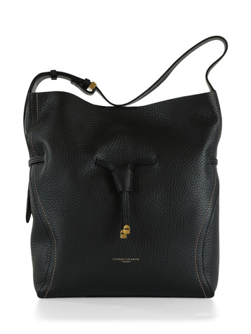 NERO | Borsa in pelle martellata SIENNA Large