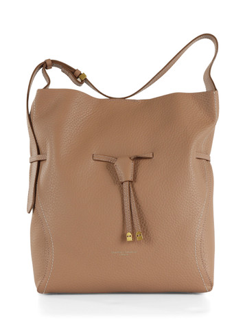 ARGILLA | Borsa in pelle martellata SIENNA Large
