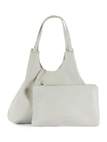 PANNA | Borsa a spalla in pelle martellata DUA Large