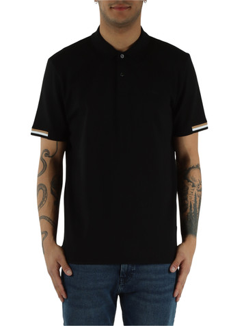 NERO | Polo in cotone piquet mercerizzato