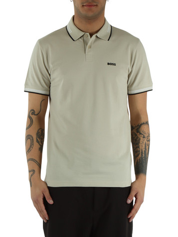 BEIGE | Polo slim fit in cotone stretch