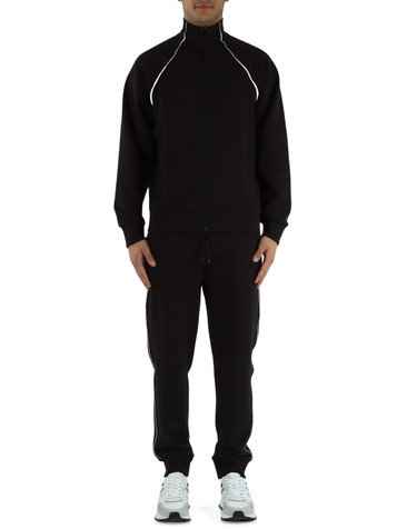 NERO | Tuta sportiva composta da felpa con zip e pantalone