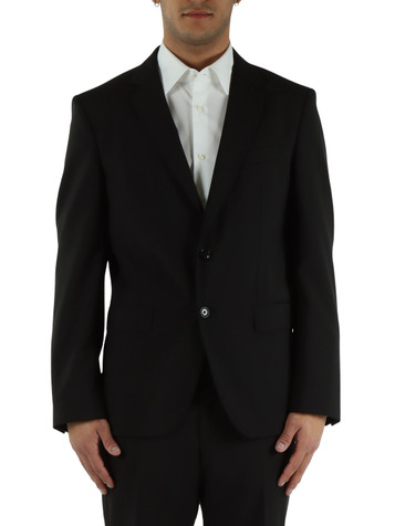 NERO | Giacca slim fit in lana vergine Natural Bi-Streth