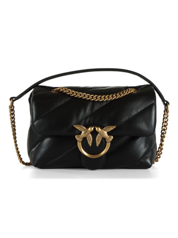 NERO | Borsa a tracolla in pelle trapuntata LOVE MINI PUFF CL.