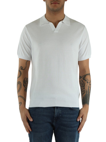 BIANCO | Polo derby in maglina Fresh Cotton