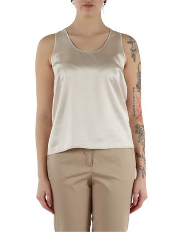 NUDE | Top in satin di viscosa