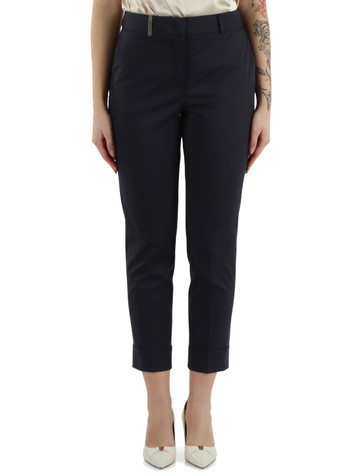 BLU SCURO | Pantalone slim fit in cotone stretch