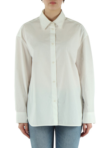 BIANCO | Camicia in cotone doppia vestibilità