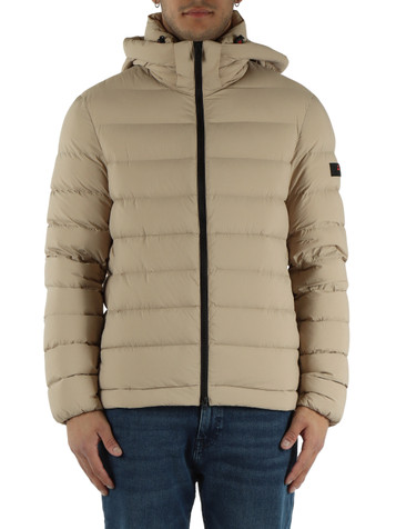 BEIGE | Piumino trapuntato in tessuto stretch BOGGS NS 04