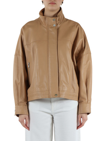 CAMMELLO | Giacca oversize in pelle BAILEE