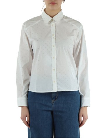 BIANCO | Camicia con strass MULTI1