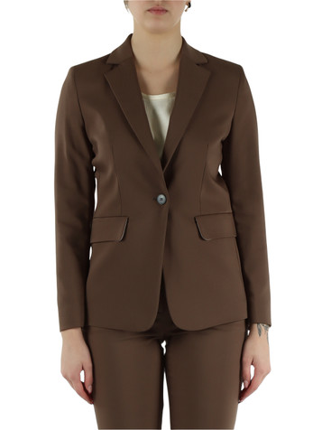 TORTORA | Giacca monopetto in misto cotone VOLARE