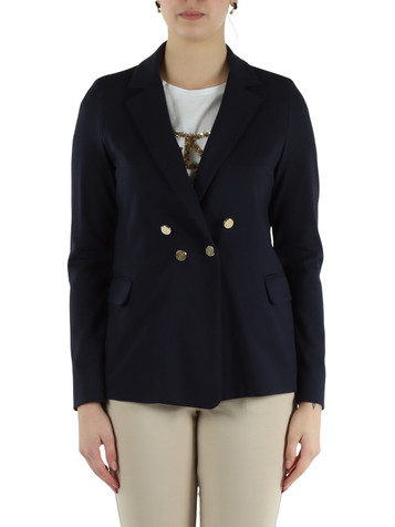 BLU SCURO | Giacca doppiopetto punto Milano EGOISTA