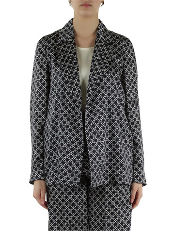 BLU SCURO | Giacca stampata FULMINE