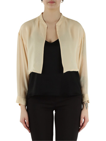 NACKT | Schultertuch aus Viskose-Georgette EMBLEMA1