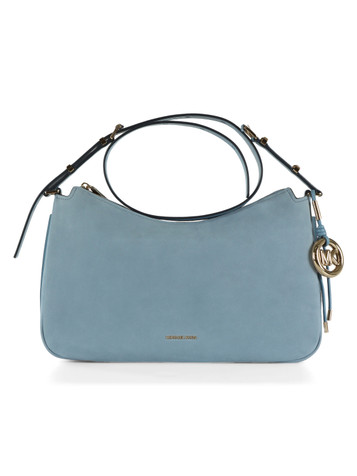 AZZURRO | Borsa a spalla in nabuk NOLITA Medium