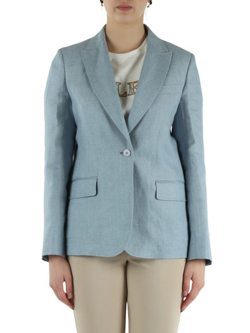 AZZURRO | Giacca in canvas di lino NALUT
