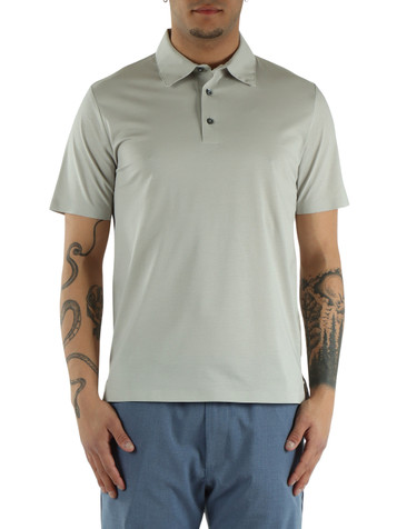 GRIGIO CHIARO | Polo in cotone Supima gasato mercerizzato HE1410008