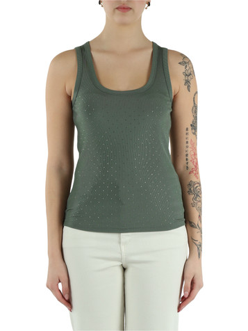 GRÜN | MONOCHROME: Viskose-Top ORATABLING