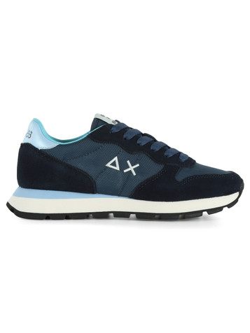 BLU SCURO | Sneakers in pelle e tessuto ALLY SOLID