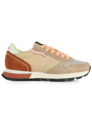 BEIGE | Sneakers in pelle e tessuto ALLY COLOR EXPLOSION