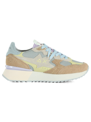 BEIGE | Sneakers in pelle e tessuto STARGILRL MULTICOLOR OPTION