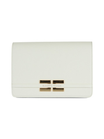 OFF WHITE | Borsa a tracolla con placca logo frontale