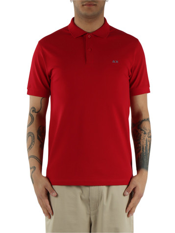 ROSSO | Polo in cotone piquet stretch