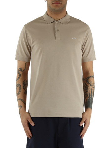 BEIGE | Polo in cotone piquet stretch