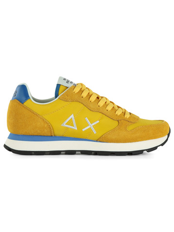 GIALLO | Sneakers in pelle e tessuto TOM SOLID