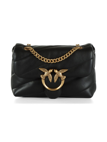 NERO | Borsa a tracolla in pelle trapuntata LOVE PUFF BABY CL.