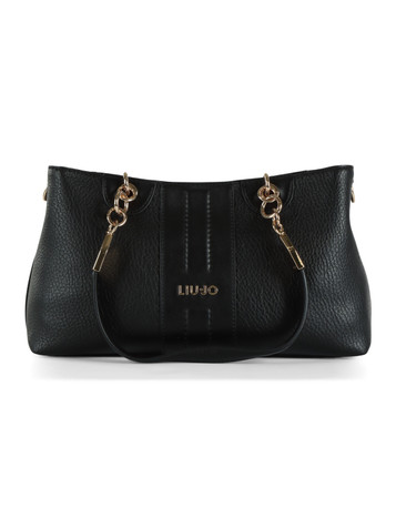 NERO | Borsa EMATITE Tote Small effetto martellato