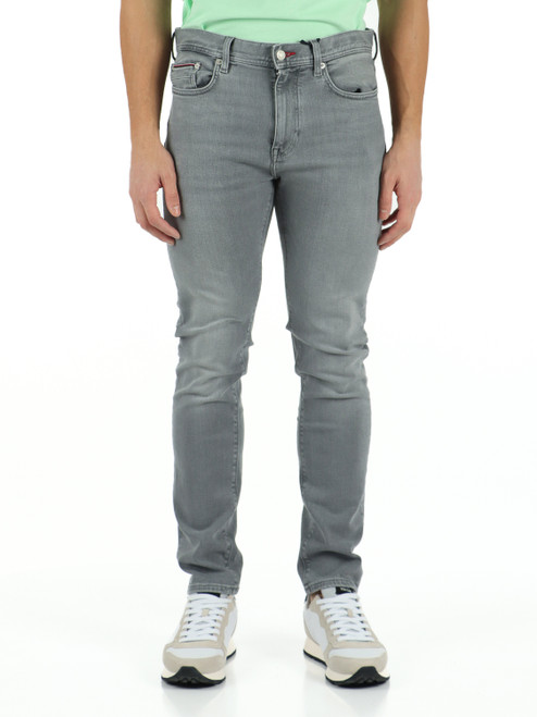 Bermuda Pantaloncino Uomo Corto Jeans Toppe Cinque Tasche Grigio GIOSA