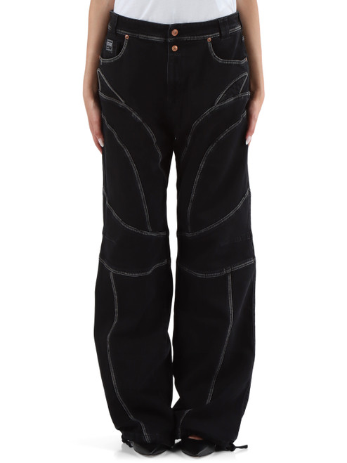 Pantaloni Jeans Coulisse Pantalone Jeans Cinque Tasche Con