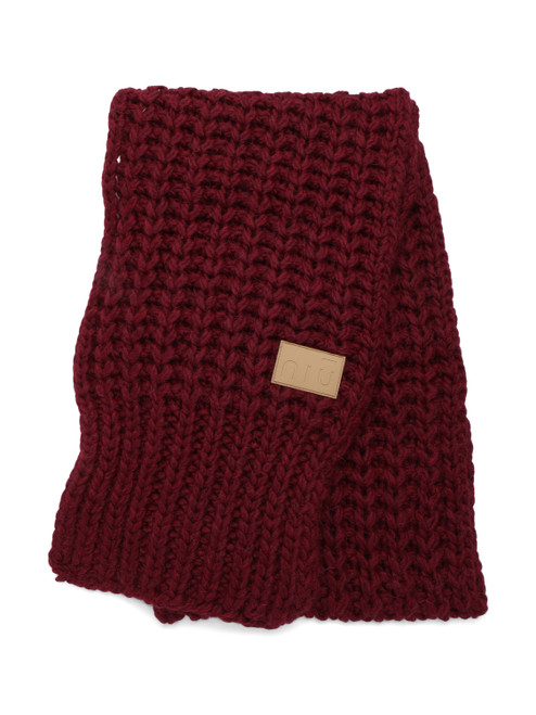 Alpaca Sciarpa Lana Bordeaux Sciarpa In Misto Lana Alpaca E - Main Image