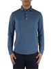 BLU CHIARO | Polo manica lunga in cotone piquet